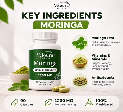 Moringa Capsules – Natural Energy & Metabolism Support