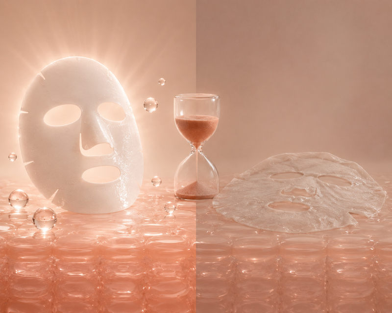 3. Sheet masks give you 20 minutes of glow, then nothing
