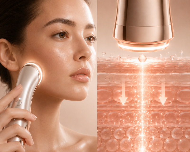 5. There's a device that actually gets your skincare inside your skin
