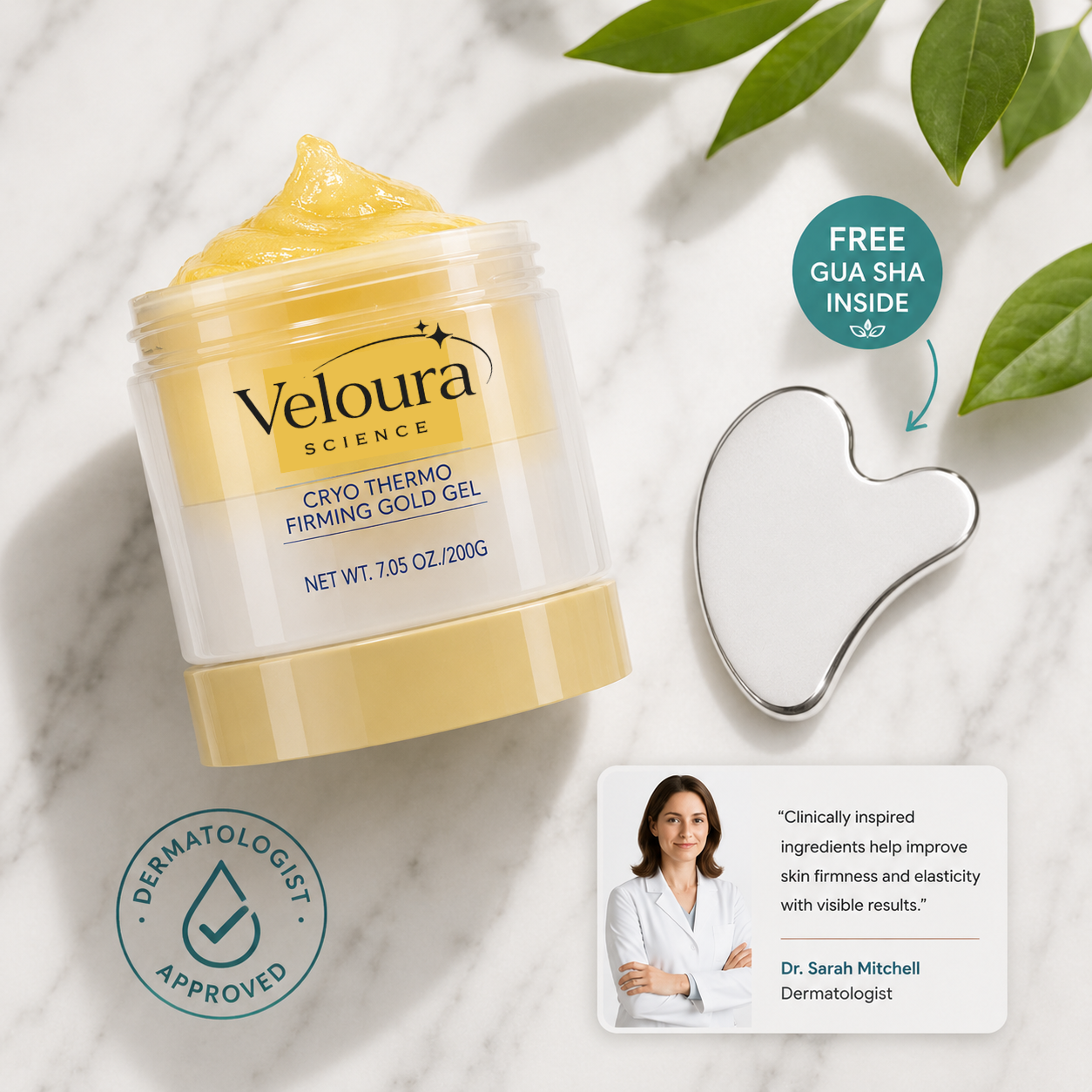 Body Firming Gold Gel + FREE Gua Sha Face Firmer
