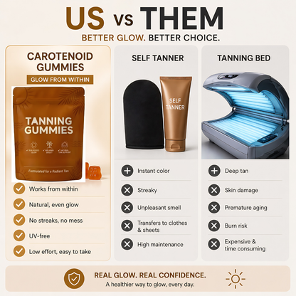 Tanning Gummies + FREE Teeth Whitening Strips
