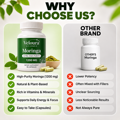 Moringa Capsules – Natural Energy & Metabolism Support